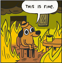 This is fine meme